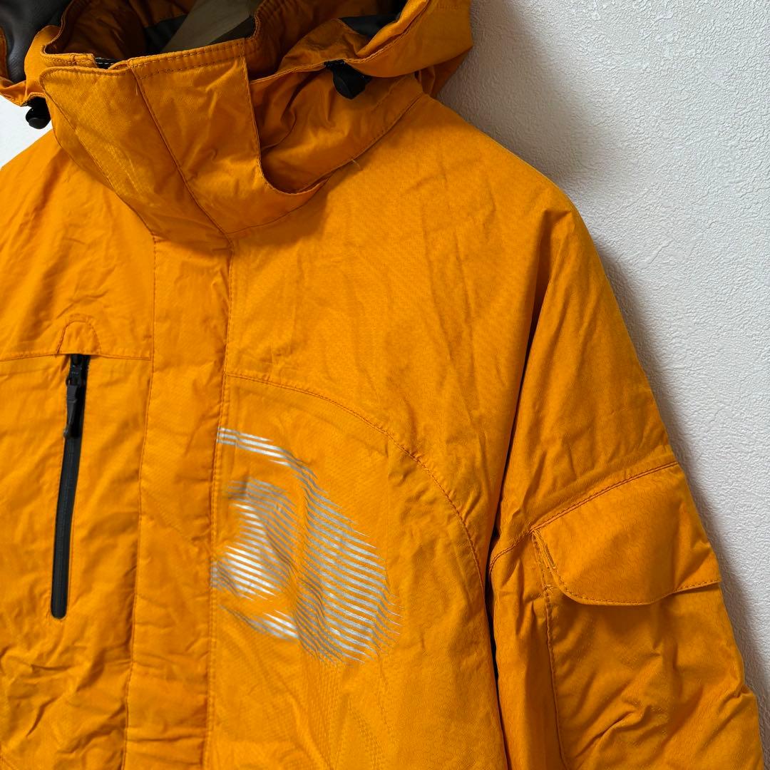 【SALOMONサロモン】ナイロンスキージャケット　オレンジ　旧ロゴ　M～L