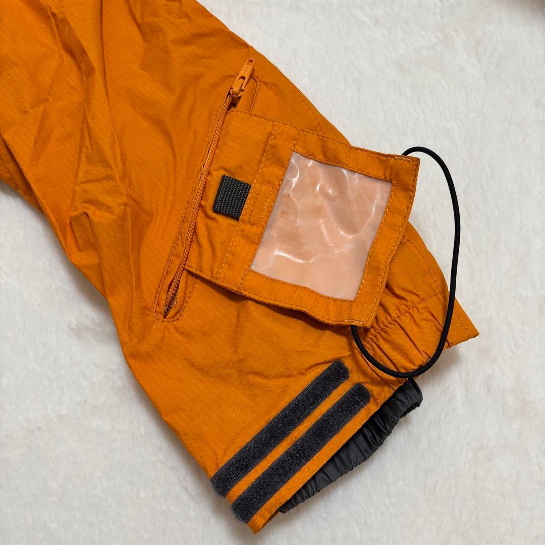 【SALOMONサロモン】ナイロンスキージャケット　オレンジ　旧ロゴ　M～L