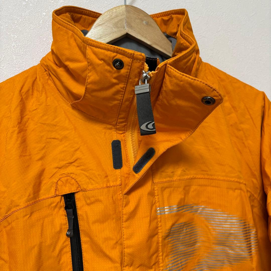 【SALOMONサロモン】ナイロンスキージャケット　オレンジ　旧ロゴ　M～L