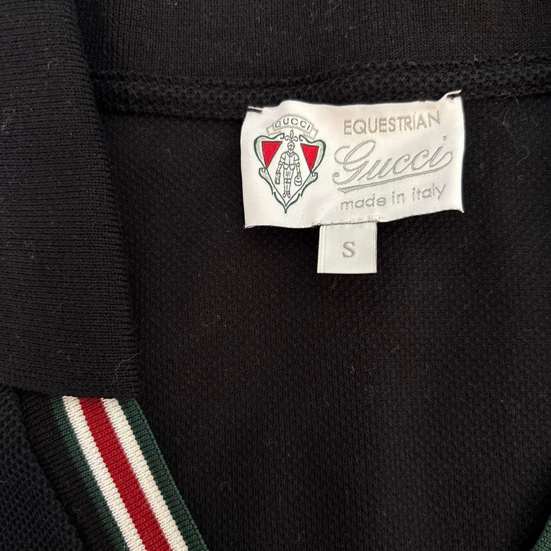 Gucci エクイストリアン ポロシャツ Sサイズ ブラック