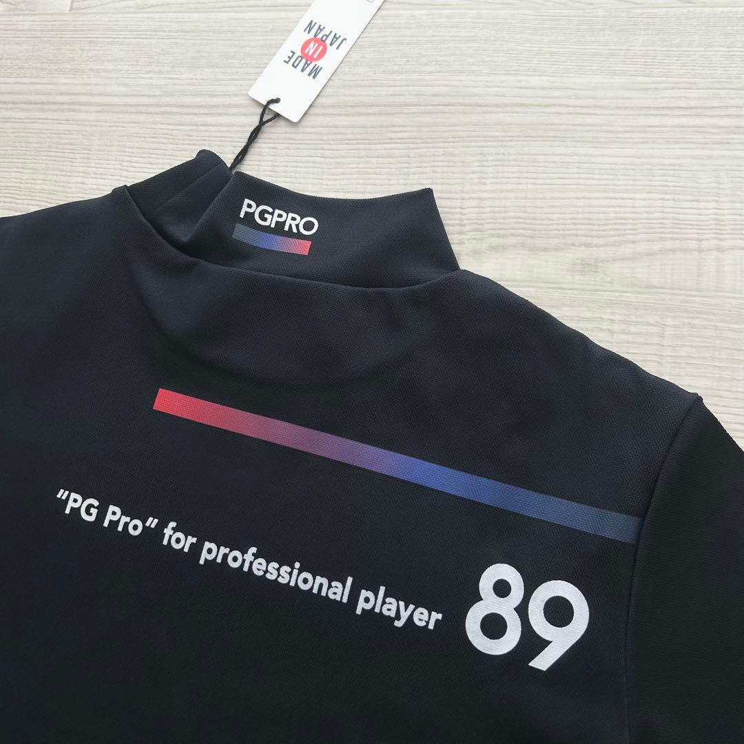 新品　パーリーゲイツ　モックネック　半袖シャツ　カットソー　ネイビー　1