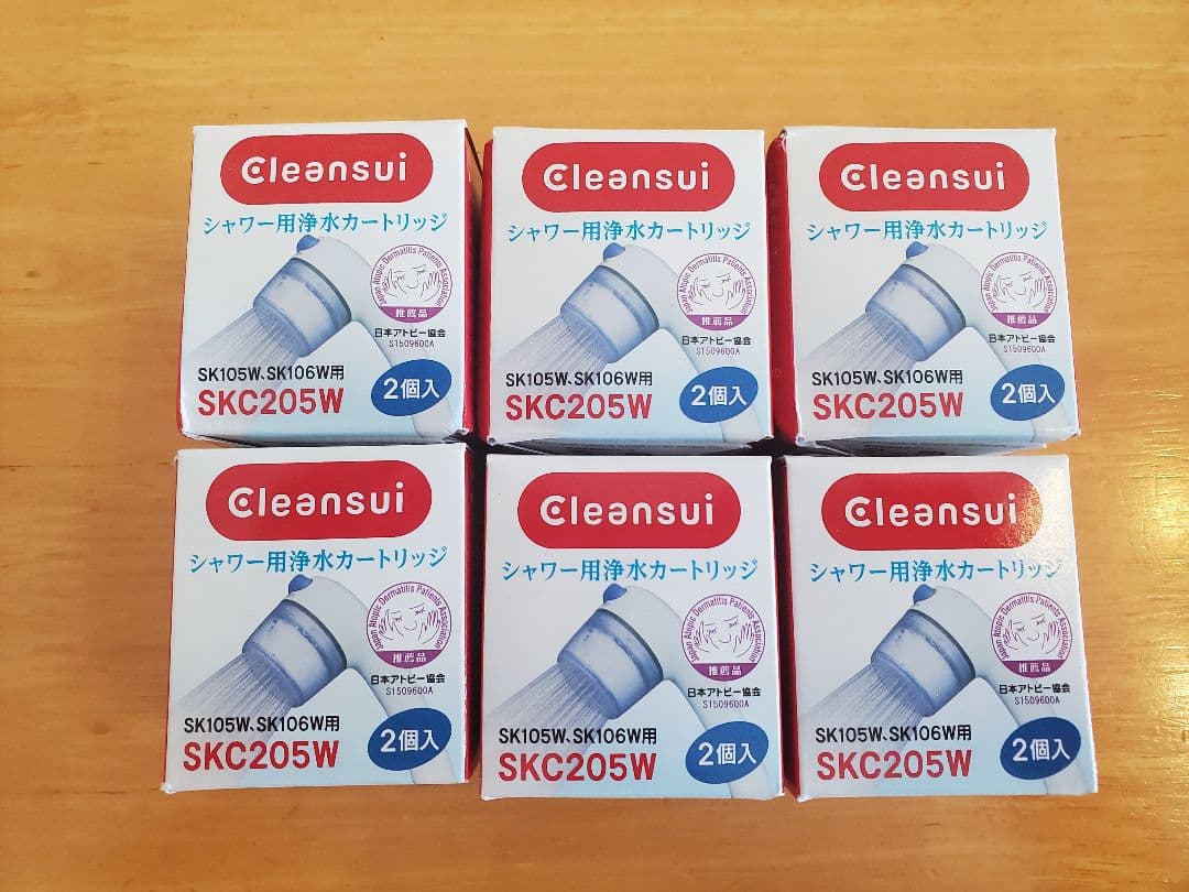 6箱　クリンスイ SKC205W 浄水シャワー用浄水カートリッジ 2個入り×6箱