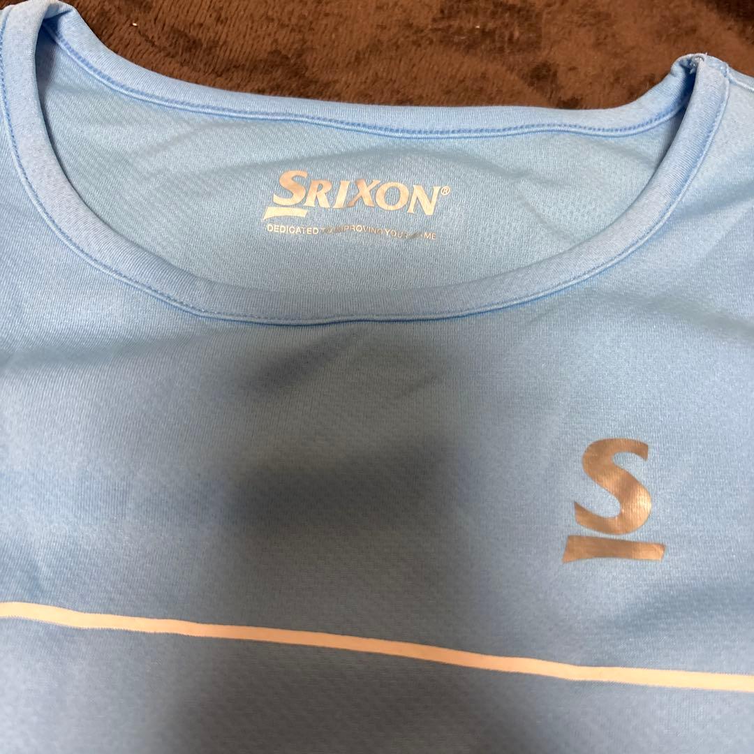 SRIXONスポーツウェアセット テニス（青・ストライプ）