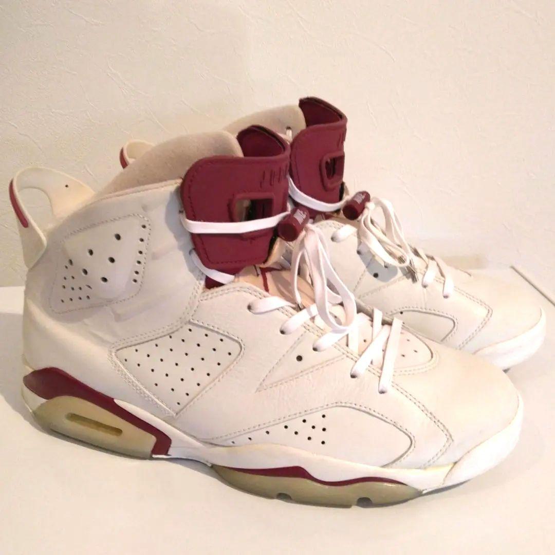 NIKE AIR JORDAN 6 レトロ ホワイト×マルーン 28.5cm