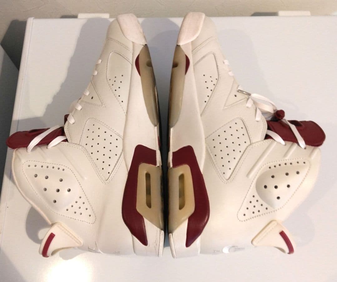 NIKE AIR JORDAN 6 レトロ ホワイト×マルーン 28.5cm
