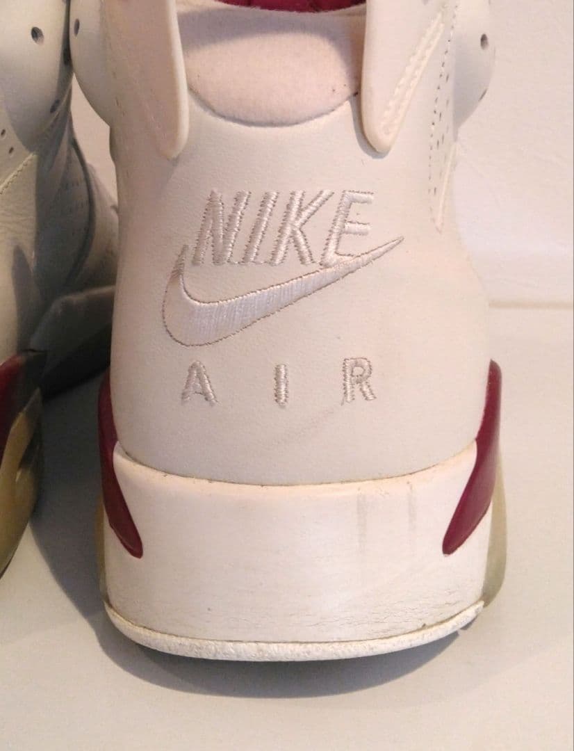 NIKE AIR JORDAN 6 レトロ ホワイト×マルーン 28.5cm