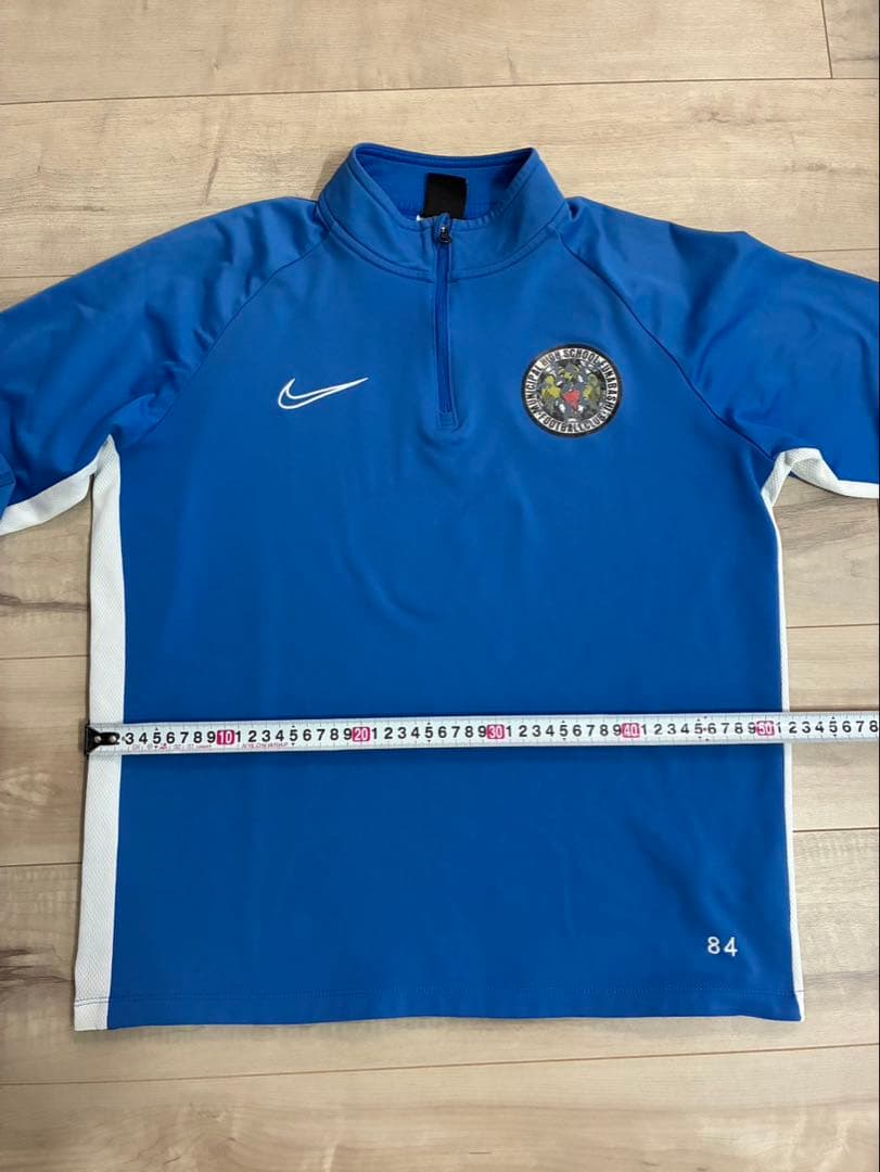 り*ょ様 市立船橋高校　サッカー部　ハーフジップ　NIKE ナイキ　Mサイズ　ブ