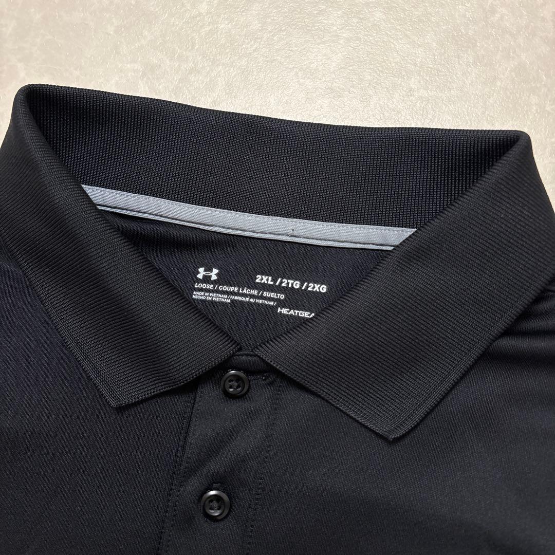 アンダーアーマー★ヒートギア★薄手ストレッチ★ポロシャツ【メンズ サイズ2XL】