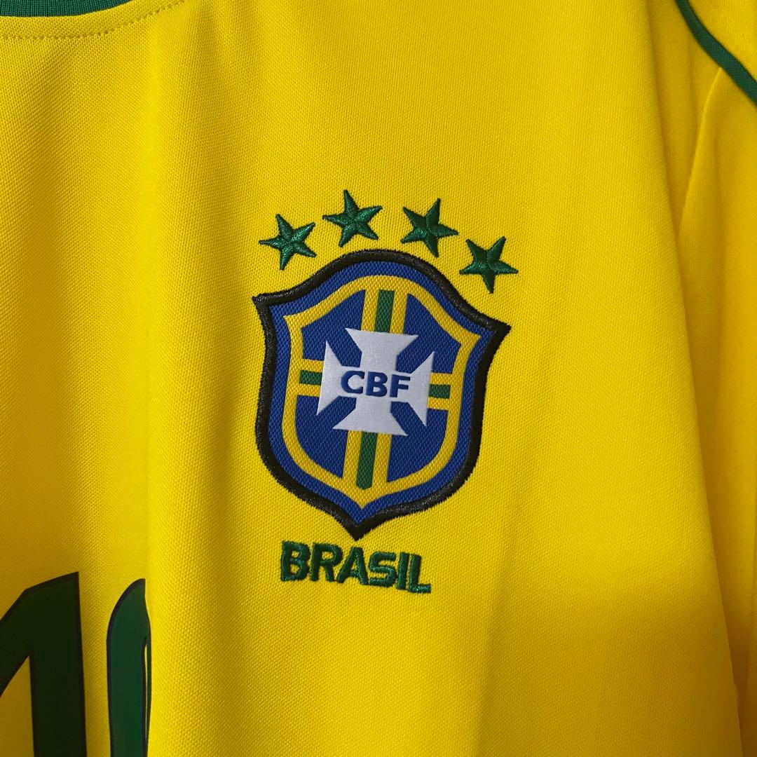 ブラジル代表1998リバウドホームサッカーユニフォームfootball