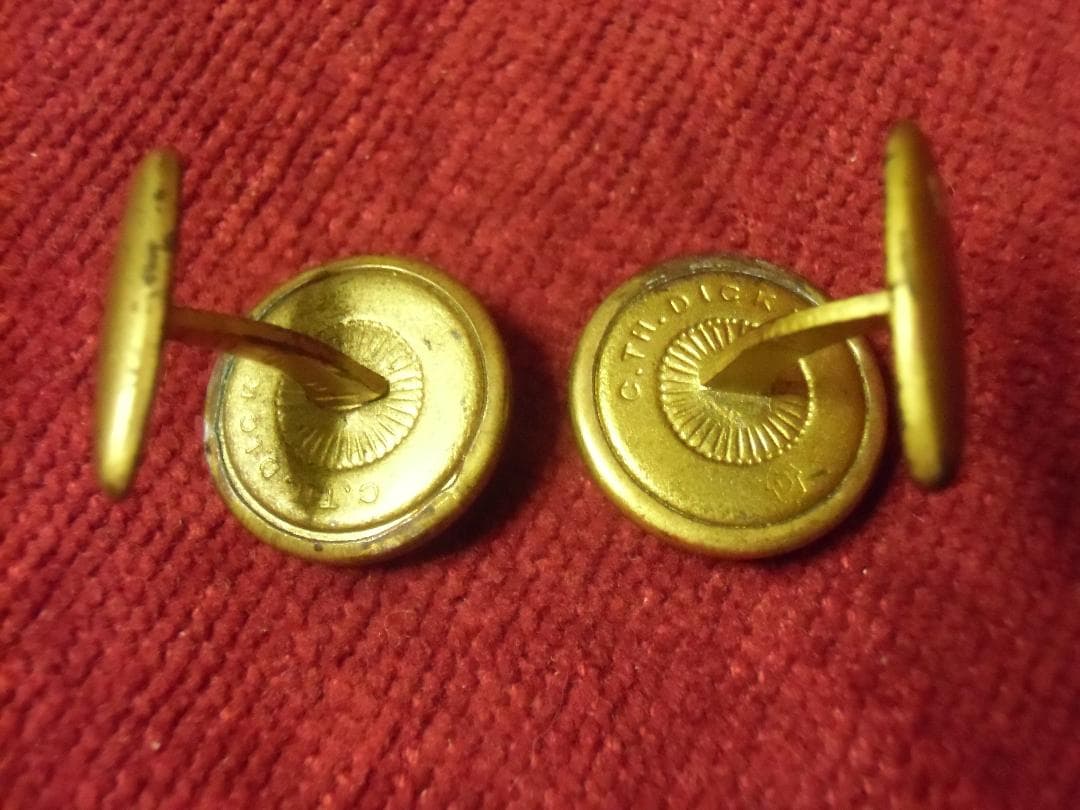 ⊞ドイツ軍＊海軍＊将校用＊カフスボタン＊ペア（実物）