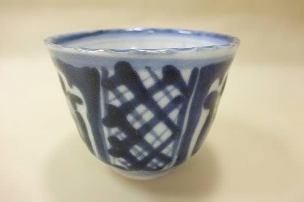 伊万里 染付 蕎麦ちょこ 10個 染付 時代物 骨董 共箱