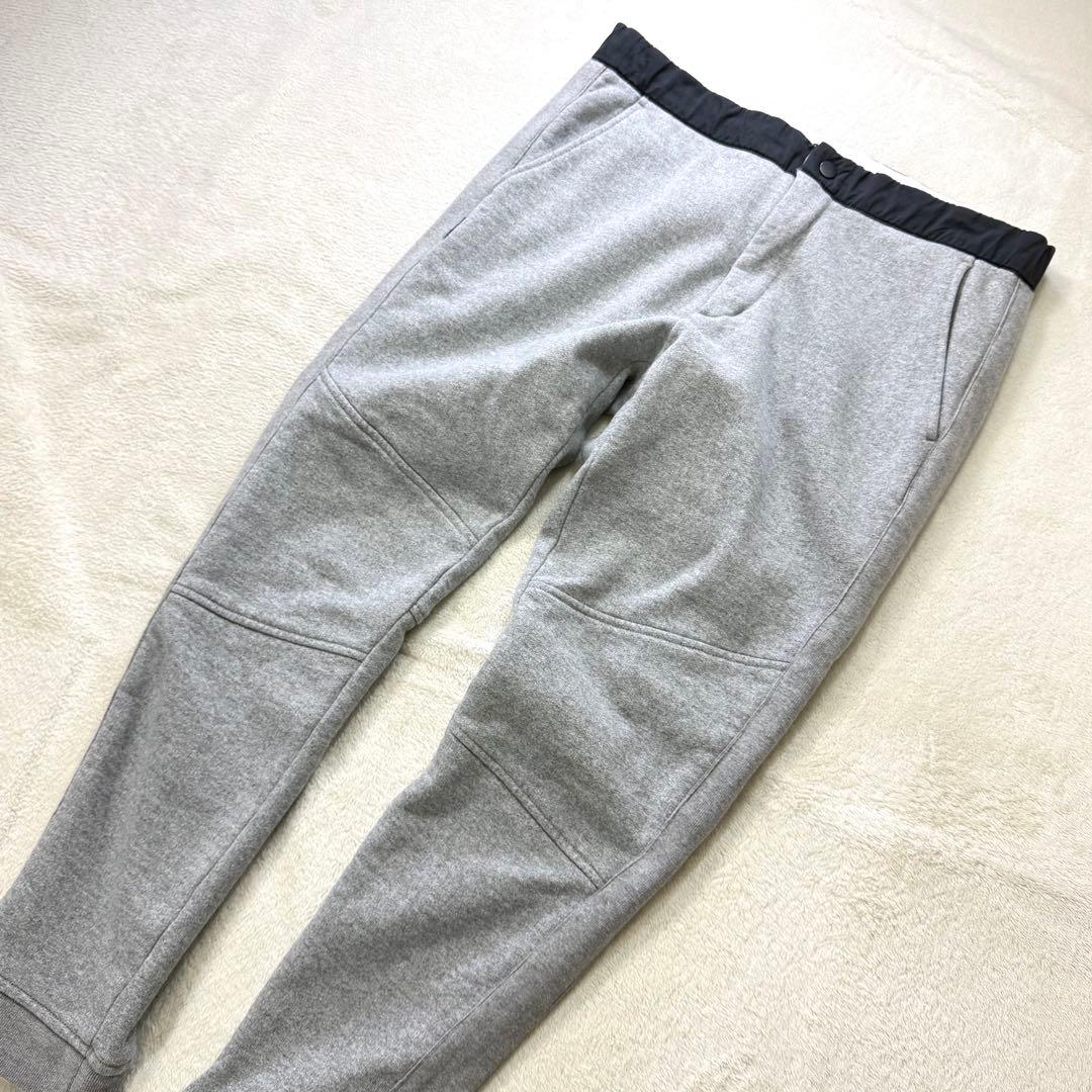 Rosasen 刺繍ロゴ 裏起毛 ウエストゴム スウェットジョガーパンツ L