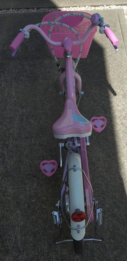【引取限定】子供用自転車 ディズニープリンセスデザイン ピンク　室内保管