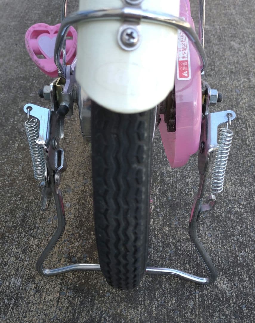 【引取限定】子供用自転車 ディズニープリンセスデザイン ピンク　室内保管