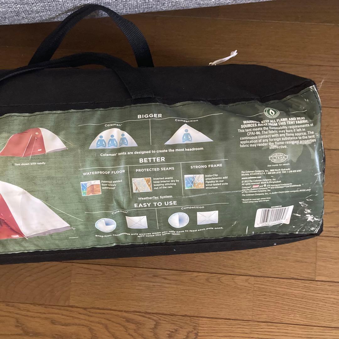 Coleman コールマン4-Person テント2.7m x 2.1m