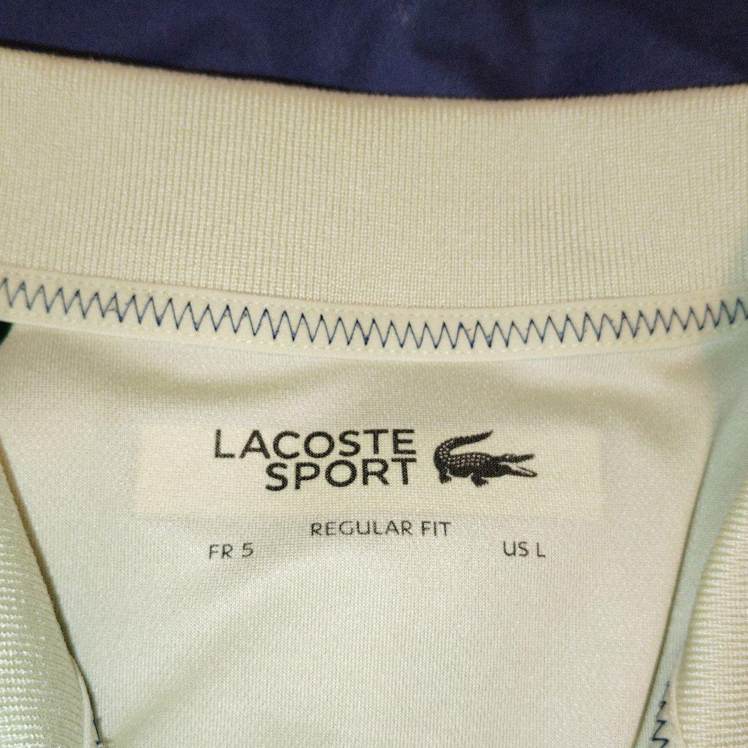 ディミトロフモデル　LACOSTE ライトイエローポロシャツLとパンツL