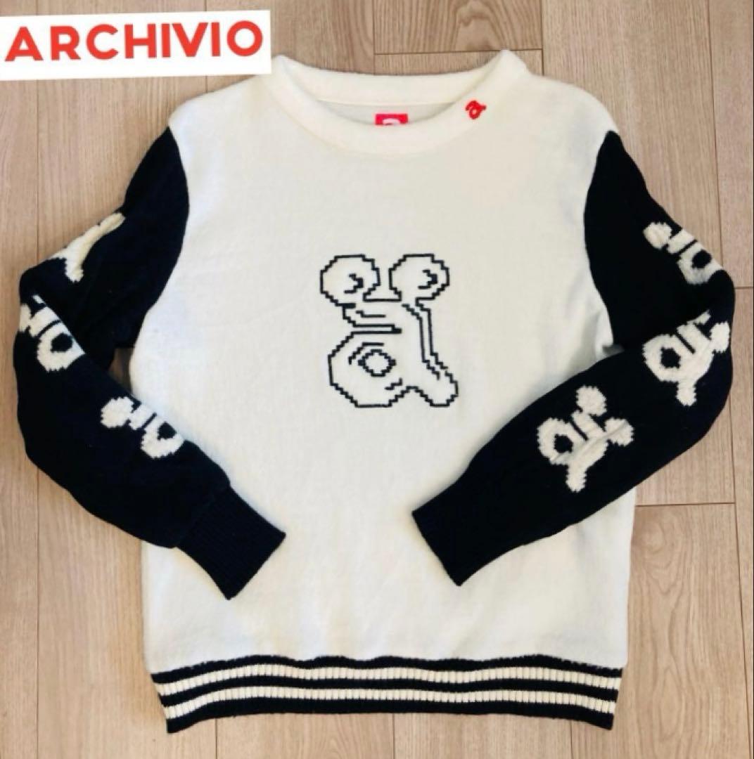 訳あり❗️ARCHIVIO アルチビオゴルフウール混ニットセーター　38