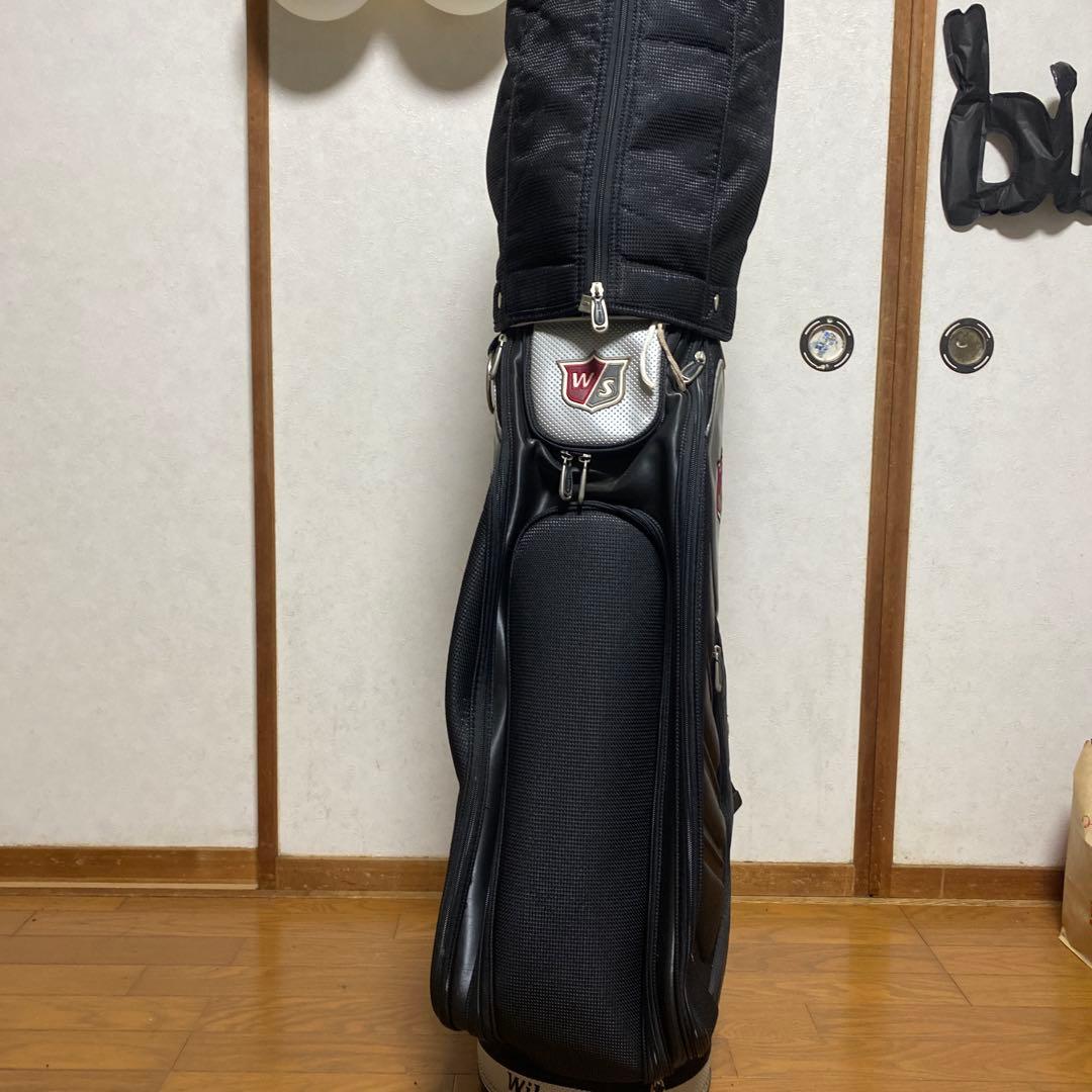 最終値下げ‼️Wilson Staff キャディバッグ ブラック/シルバー