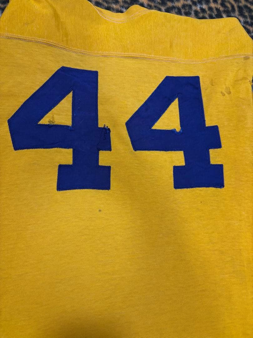 40s Russell Southern Co. フットボールtシャツ 44番