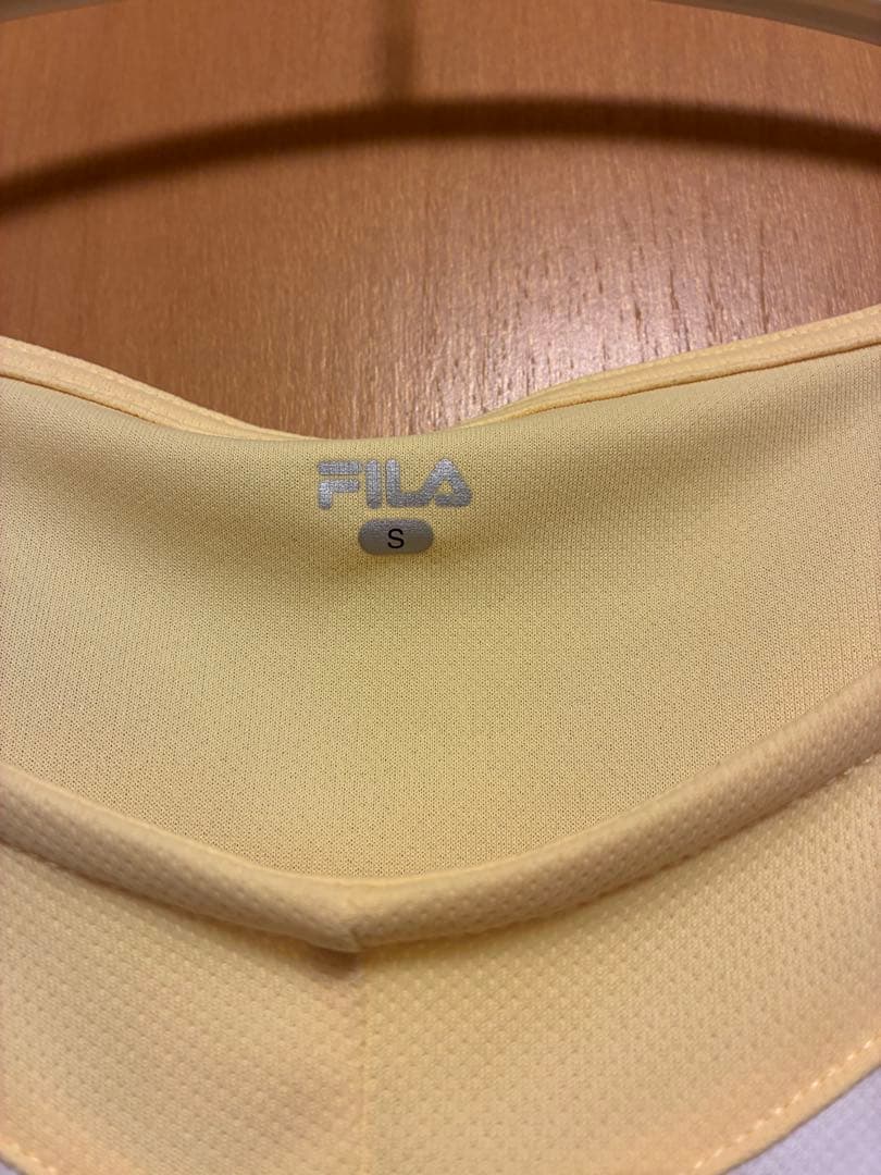 FILA 水色 イエローフリル テニスドレス S