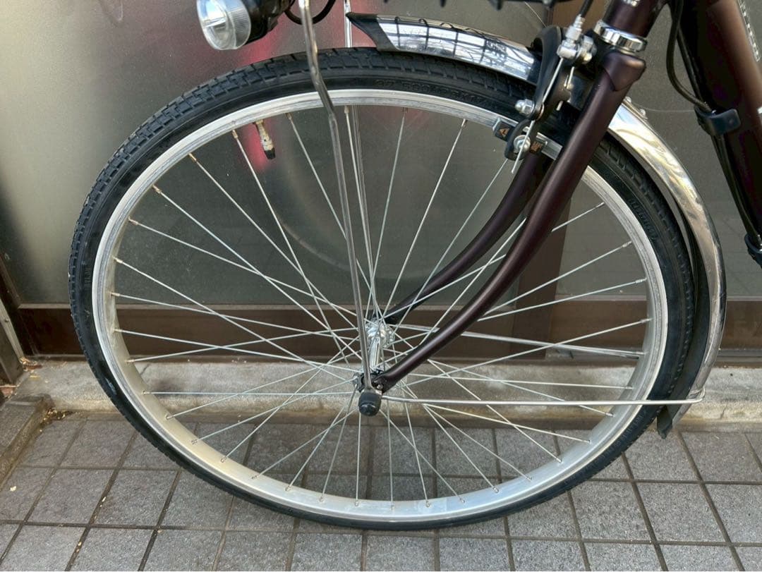 中古電動自転車 パナソニック ビビTX 26インチ チョコブラウン №3729
