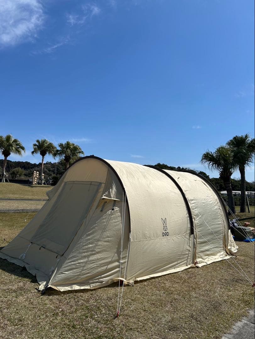 DOD カマボコテントミニ 別注モデル ベージュ×ダークブラウン
