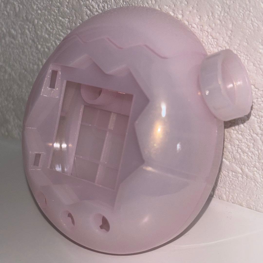 たまごっちパラダイス カスタムシェル マカロンピンク パールラメ ピンク