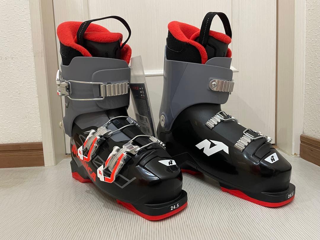 NORDICA ジュニア　スキーブーツ　24.5 ブラック/レッド
