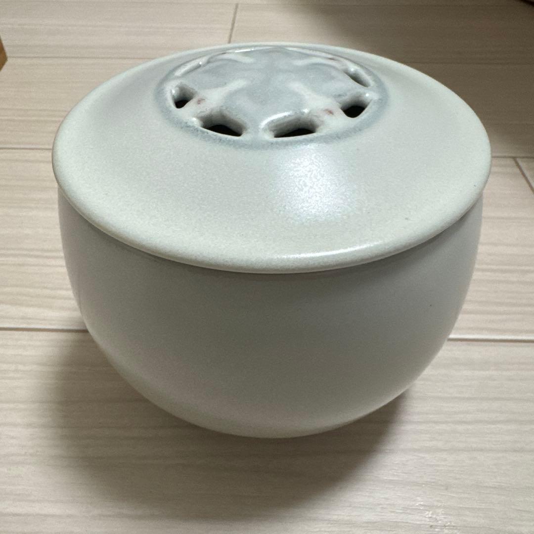 宮之原謙 白磁香炉 板谷波山