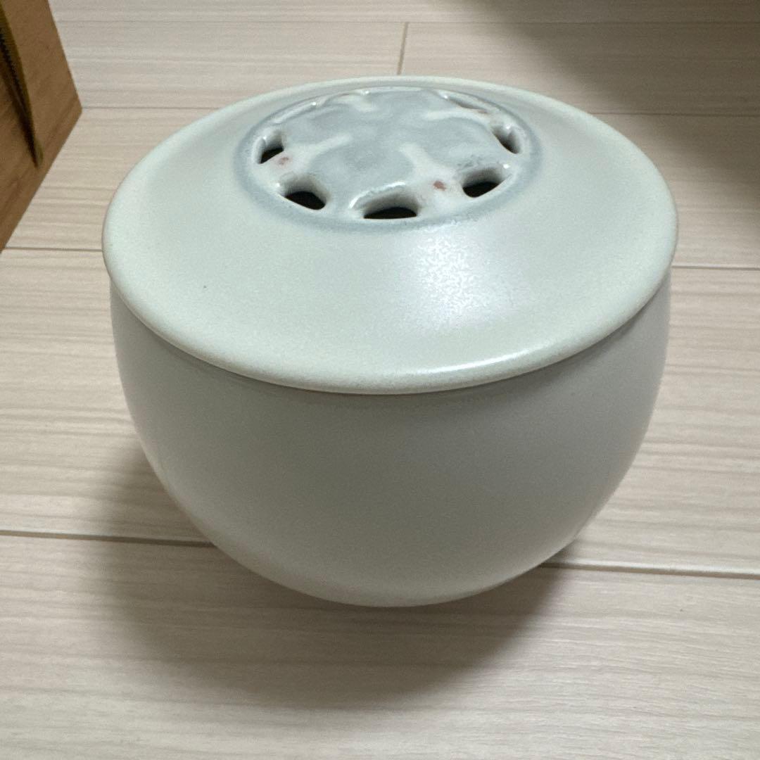 宮之原謙 白磁香炉 板谷波山