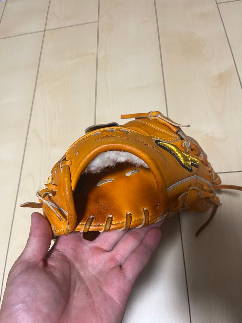 ミズノプロ　投手用軟式グローブ オレンジ