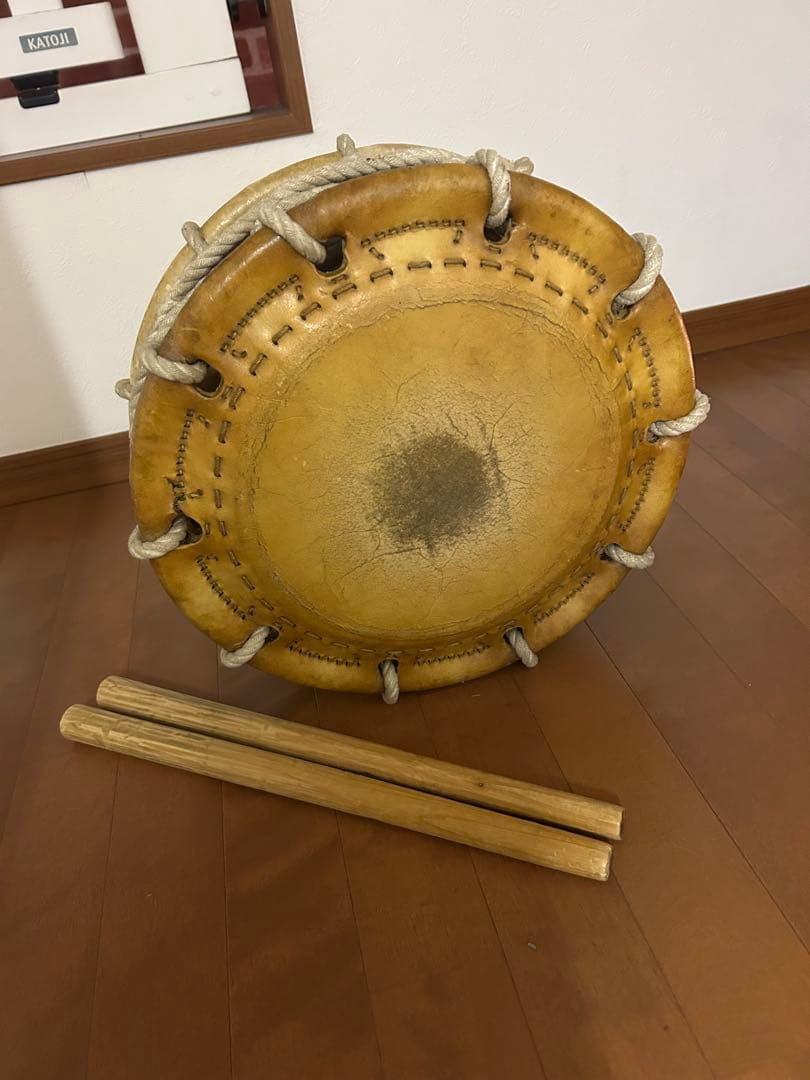 和太鼓 バチ付き　締め太鼓　江戸時代 最終値下げ