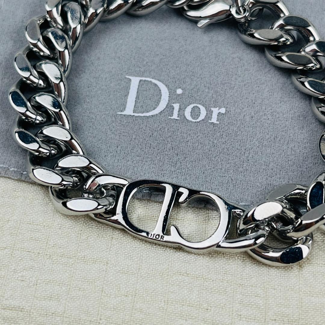 DIOR ディオール CDチェーンリンク ブレスレット シルバー ノベルティ