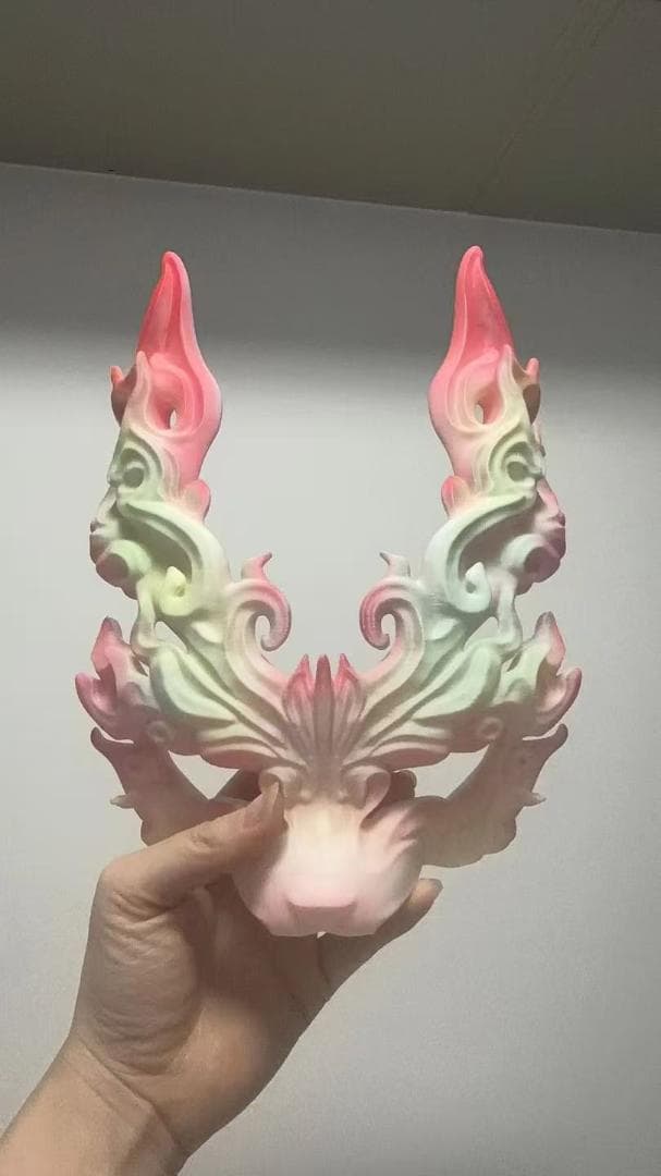 ドラゴン風グラデーションマスク