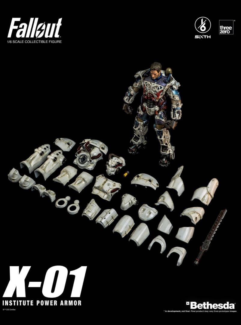 最終出品　ThreeZero fallout 1/6 X-01