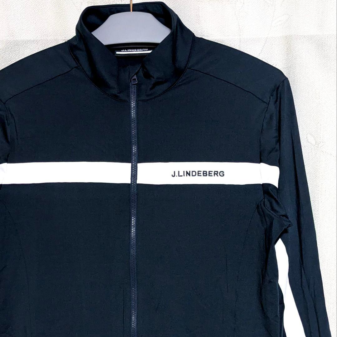 ■J.LINDEBERG トラックジャケット 紺L ミッドレイヤー ゴルフ■