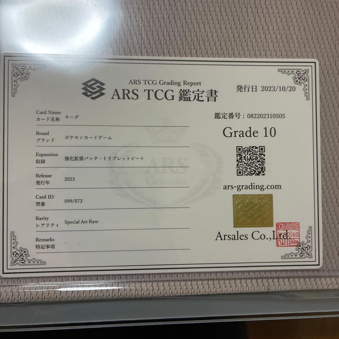 キハダsar ars10鑑定書付き