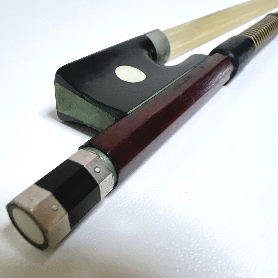 【高級】archet★バイオリン弓 1/4サイズ　　PE1003 張り替え不用