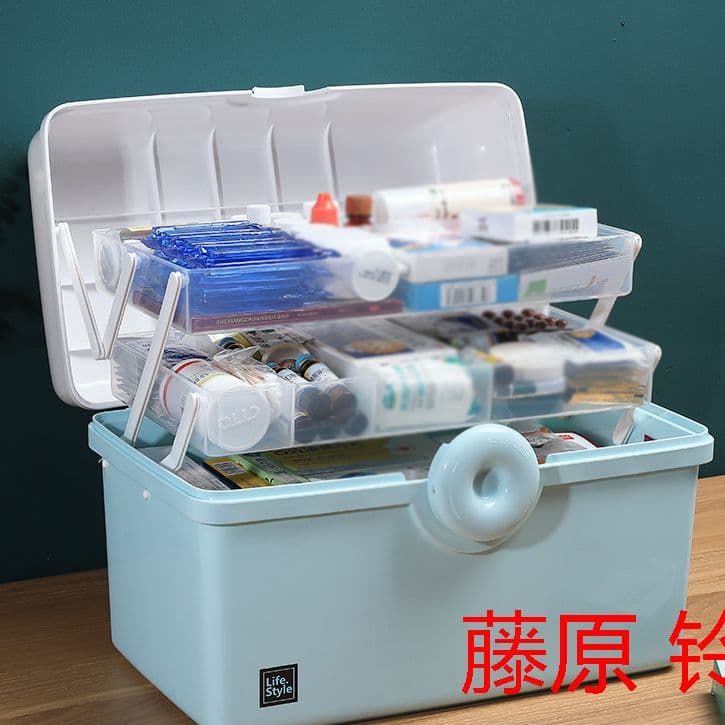 救急箱 薬箱 収納箱 ツールボックス 応急ボックス 多機能収納ケース 携帯 E