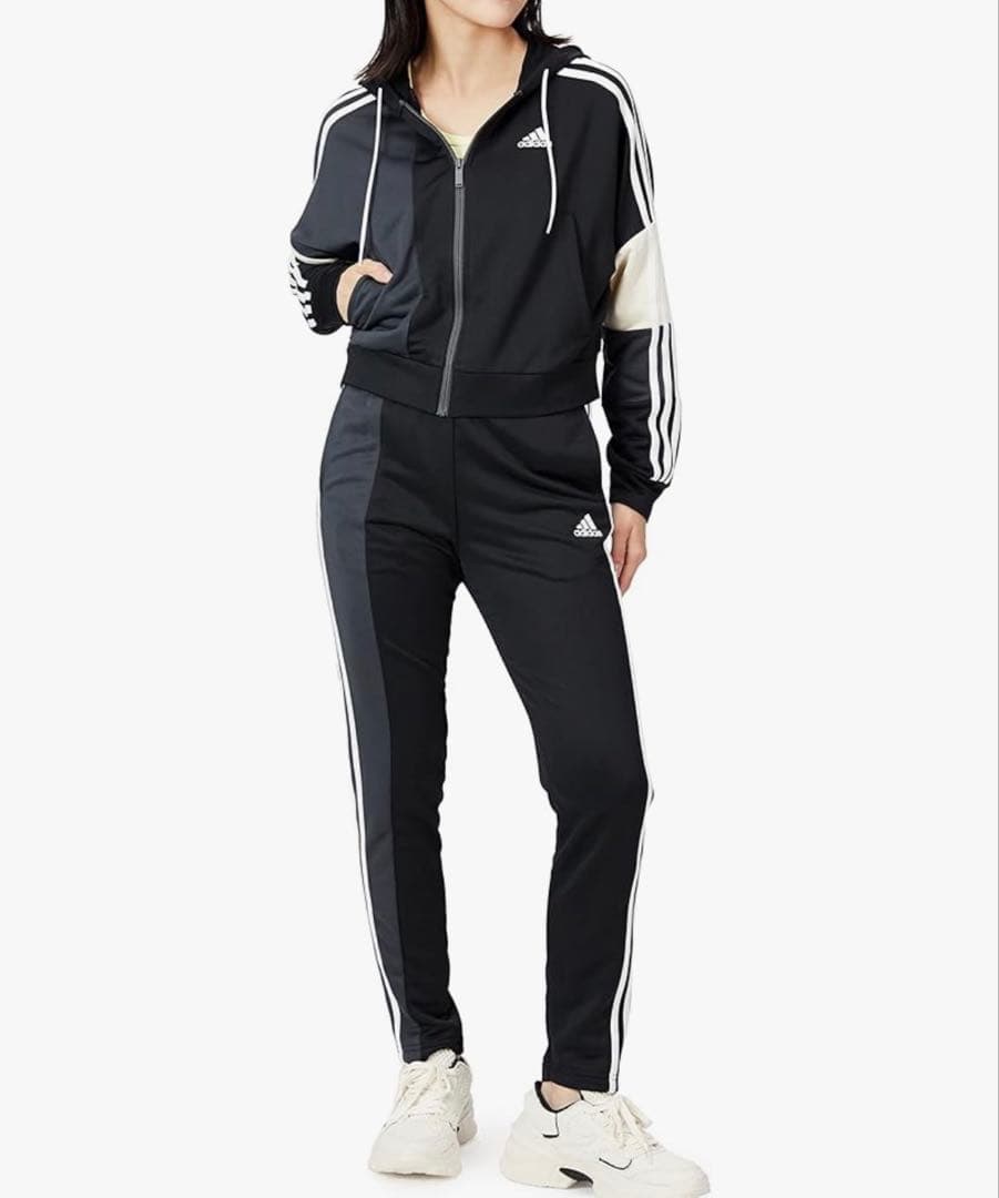 adidas ジャージ 上下セット M レディース セットアップ