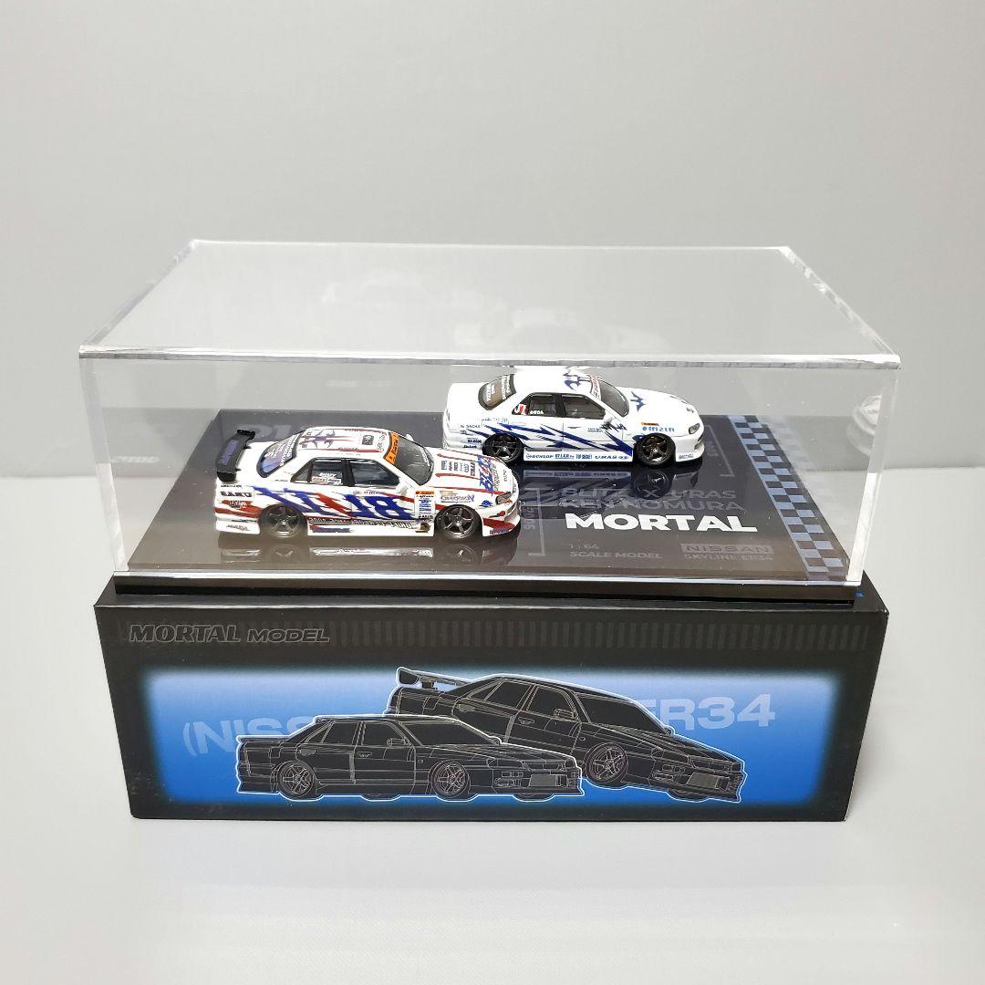 ミニカー Mortal 1/64 Blitz D1 Nissan Skyline ER34
