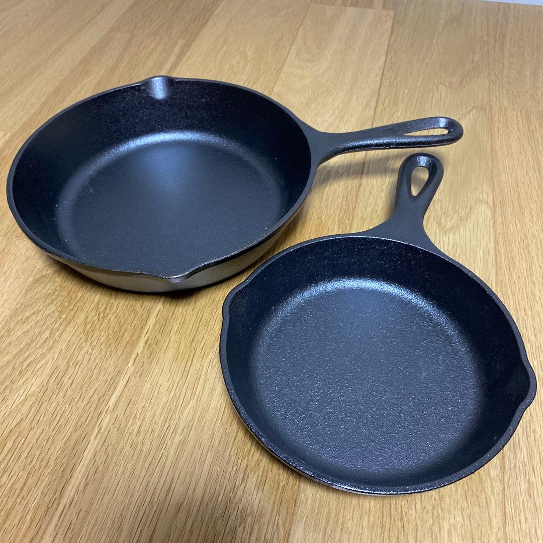 LODGE ロッジ スキレット 6.5インチ & 8インチ 2個セット【未使用】