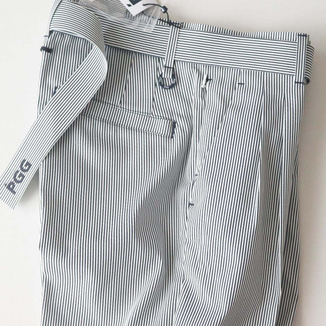 新品【PGG×Lee】前代未聞無縫製圧着ストライプパンツ 0(w70-73)