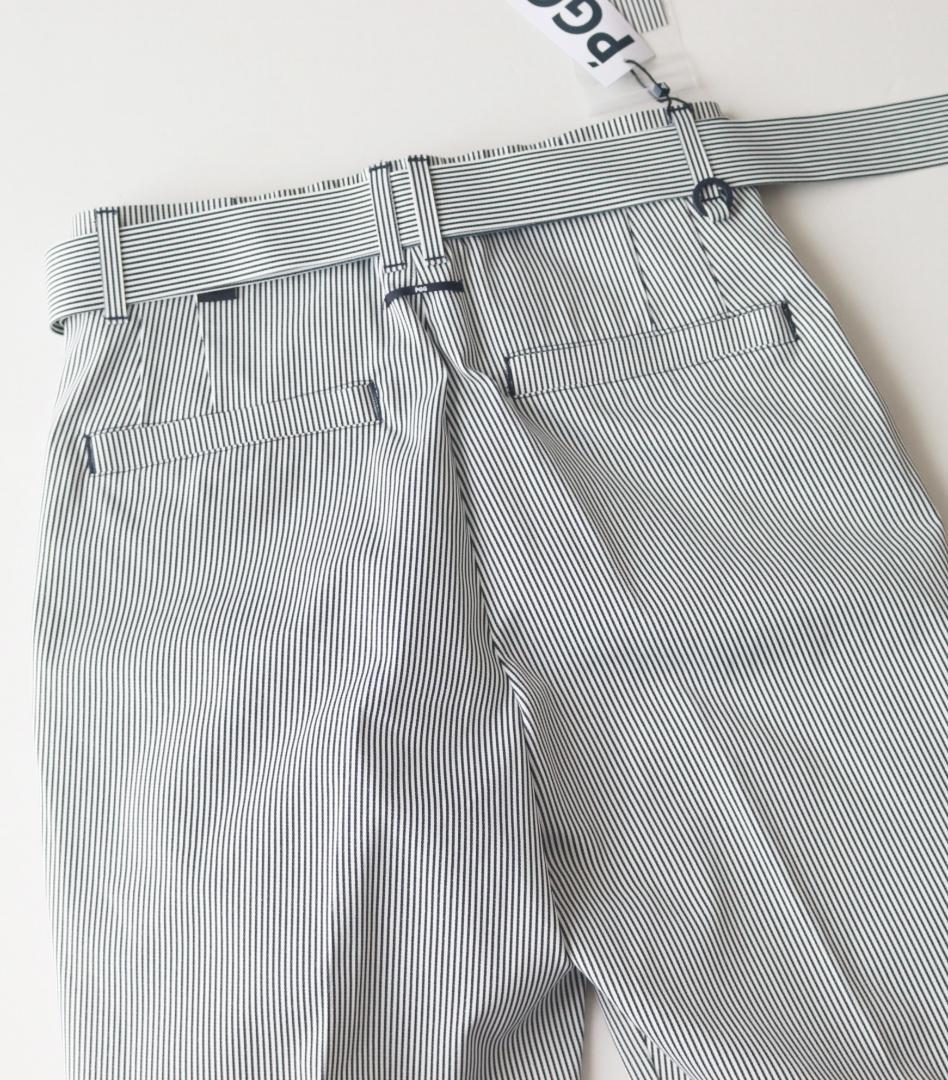 新品【PGG×Lee】前代未聞無縫製圧着ストライプパンツ 0(w70-73)