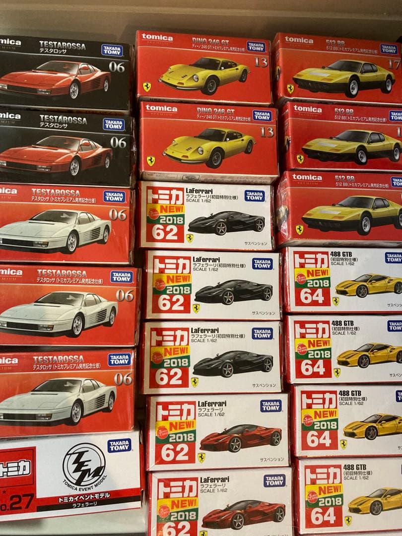 トミカ　フェラーリ　初回　多数　絶版品　セット　新品未開封　一部箱潰れあり品あり