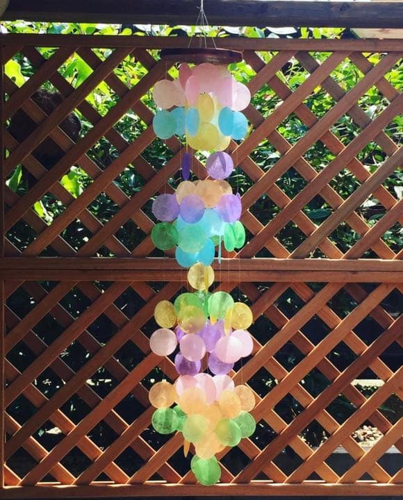 風鈴 woodstock chims capiz rainbow