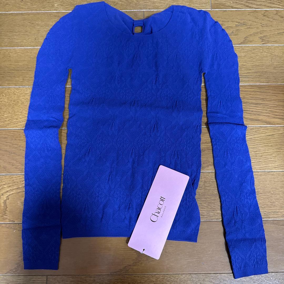 新品・未開封　チャコット　トゥシューズ柄ニットトップ　ノーソイングニット　バレエ
