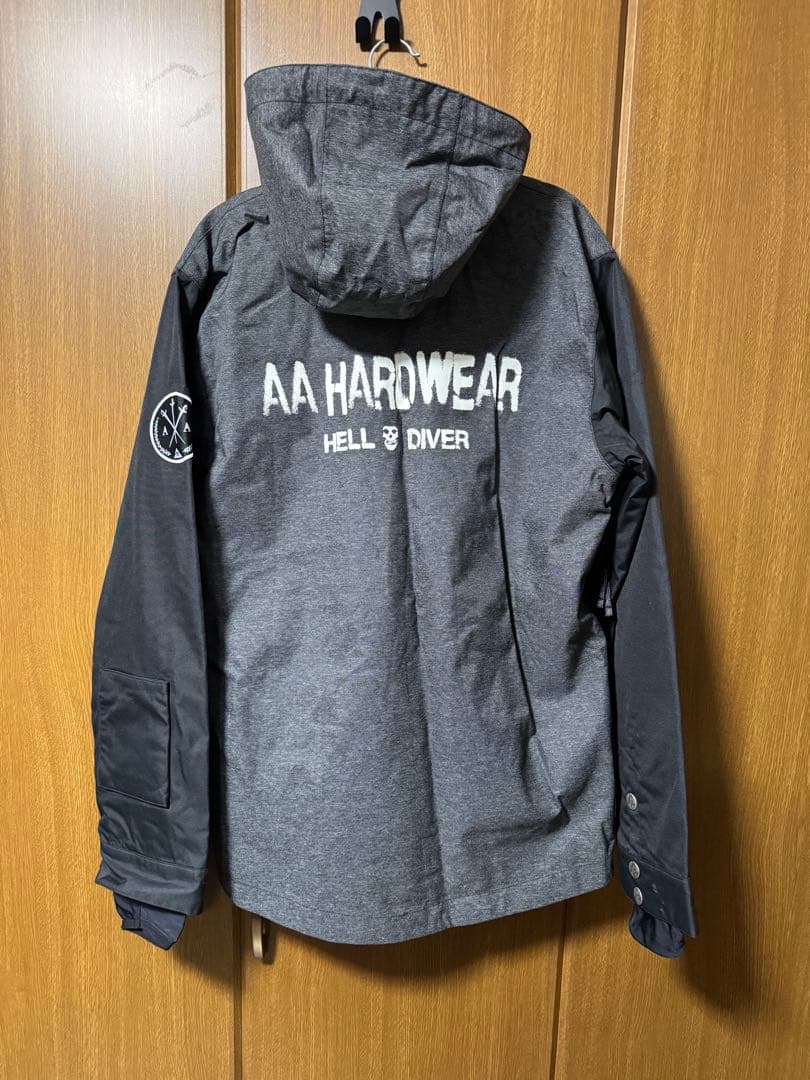 【ほぼ新品】AA HARDWEAR スノーボード　ウェア　グレー　M ジャケット