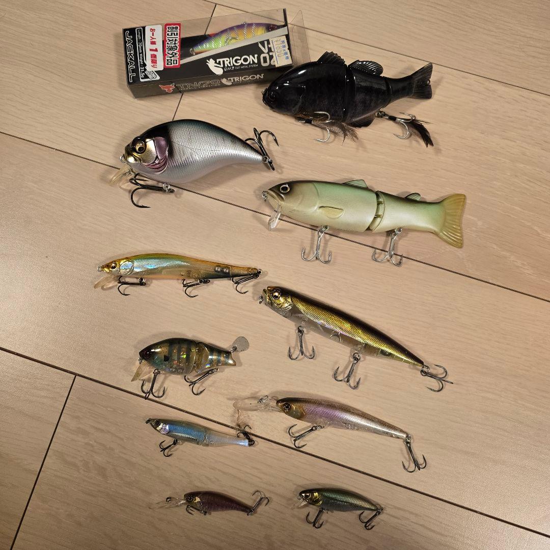 バス釣り引退セットケースカバン付き