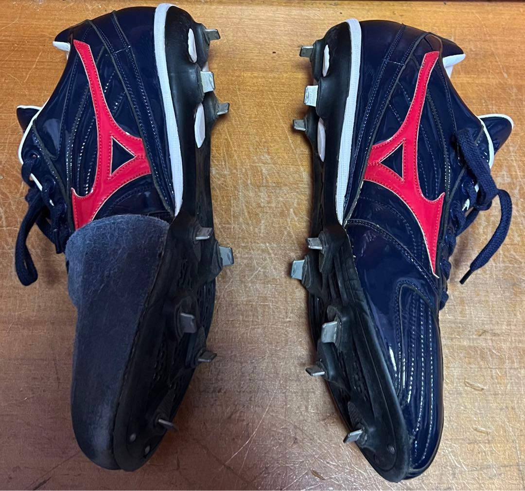 【美品】慶應義塾大学 野球部 試合用 スパイク 28.0㎝ ミズノ製造